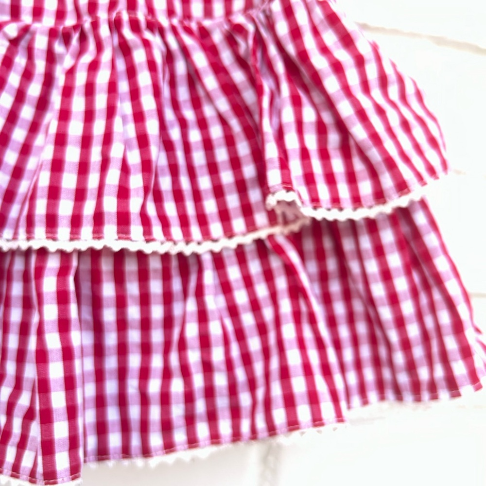 Thorn & Fable gingham ruffle western mini skort M - Picture 5 of 7